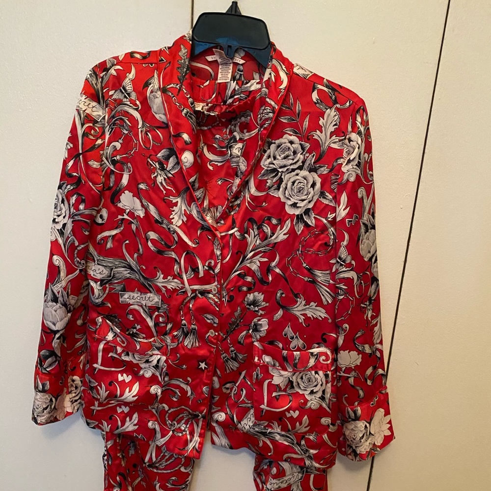 Victoria secret satin pajamas